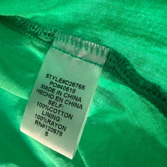 Entro Green Ric Rac Midi Dress Small Adjustable Straps - Picture 7 of 14